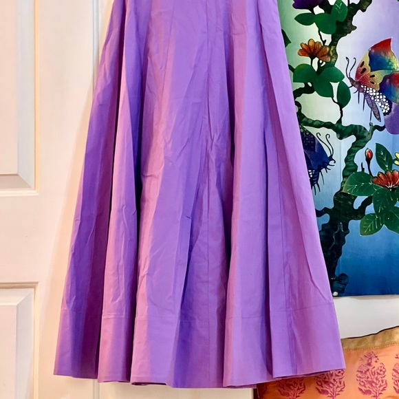 πΊπHPππΊ NWT Staud Wells Midi Dress Amethyst - Picture 12 of 16